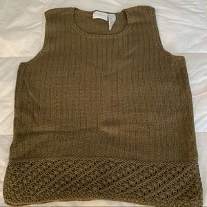 Liz Claiborne Knit Sleeveless Top L
